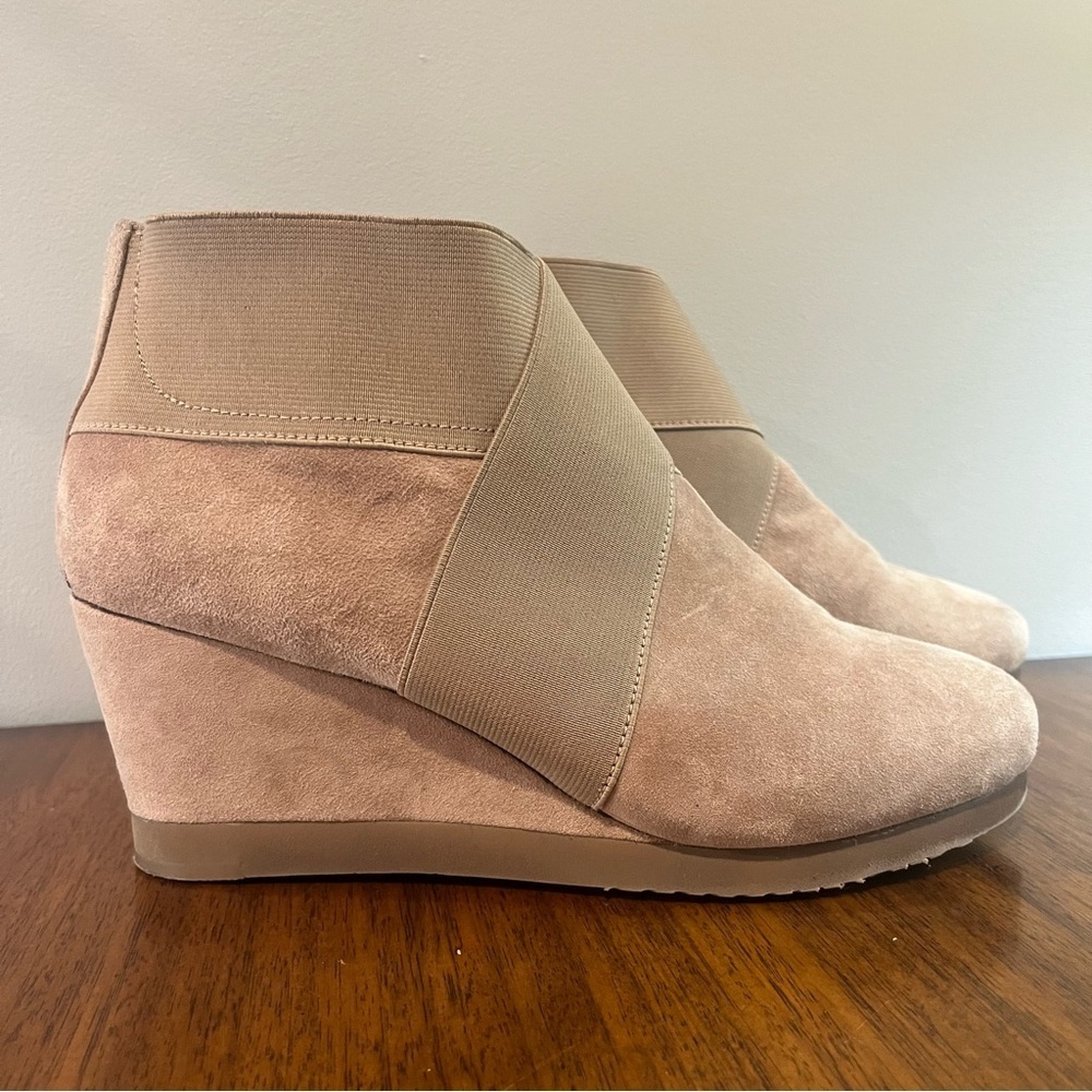 Gentle Souls size 9, Two For Dawn Suede Wedge Boots Booties